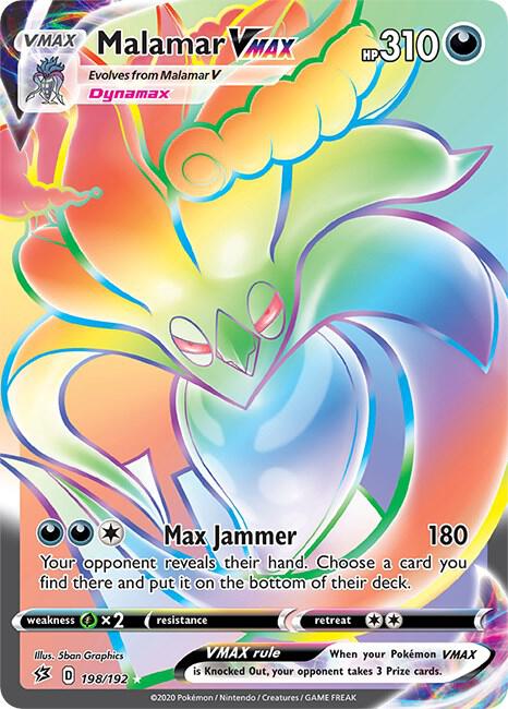 Malamar VMAX Secret 198/192 (SWSH02: Rebel Clash) - Holofoil