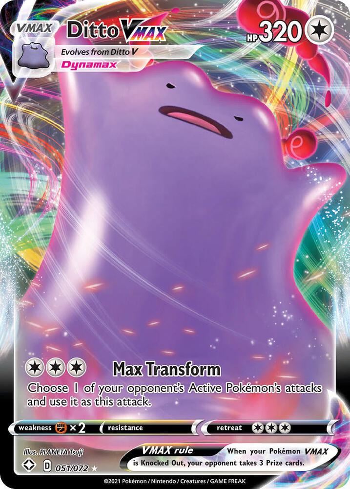 Ditto VMAX 051/072 (Shining Fates) - Holofoil