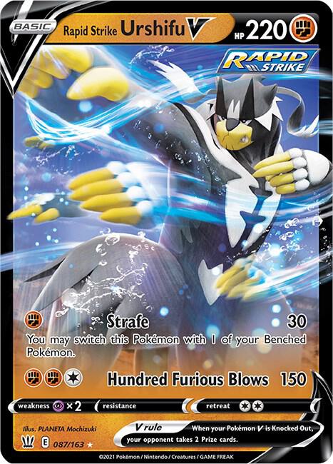 Rapid Strike Urshifu V 087/163 (SWSH05: Battle Styles) - Holofoil