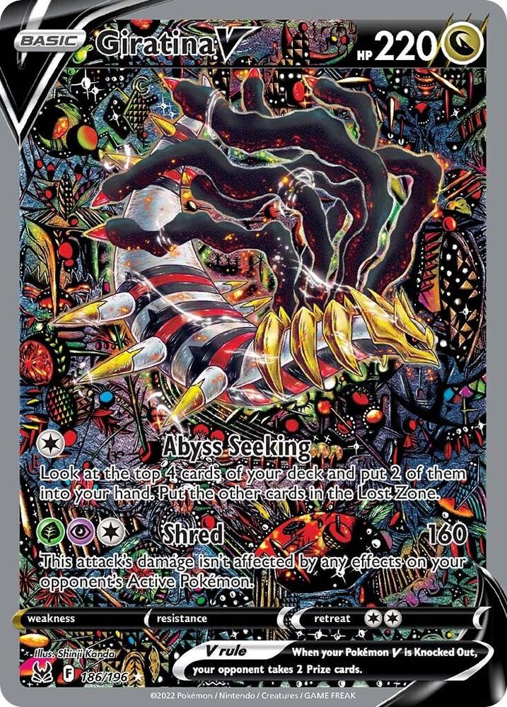 Giratina V 186/196 (SWSH11: Lost Origin) - Holofoil