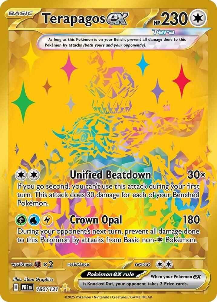 Terapagos ex 180/131 (SV: Prismatic Evolutions) - Holofoil