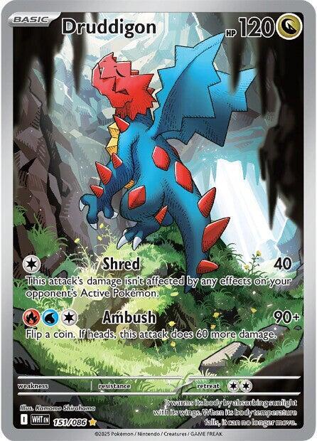 Druddigon 151/086 (SV: White Flare) - Holofoil