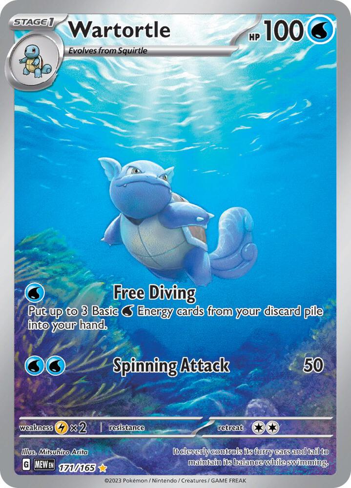 Wartortle 171/165 (SV: Scarlet & Violet 151) - Holofoil