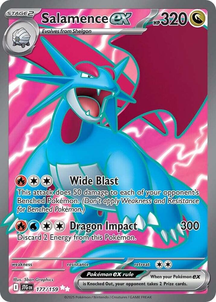 Salamence ex 177/159 (SV09: Journey Together) - Holofoil