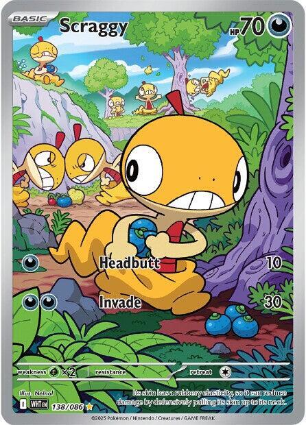 Scraggy 138/086 (SV: White Flare) - Holofoil