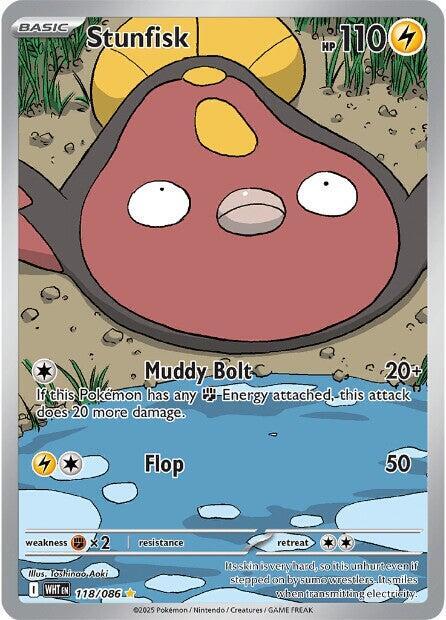 Stunfisk 118/086 (SV: White Flare) - Holofoil