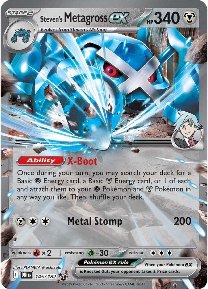 Steven's Metagross ex 145/182 (SV10: Destined Rivals) - Holofoil