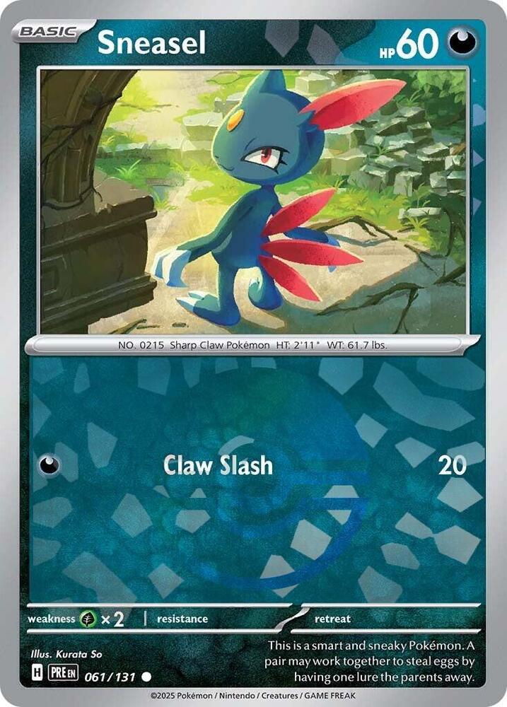 Sneasel 061/131 (SV: Prismatic Evolutions) - Poke Ball Holofoil