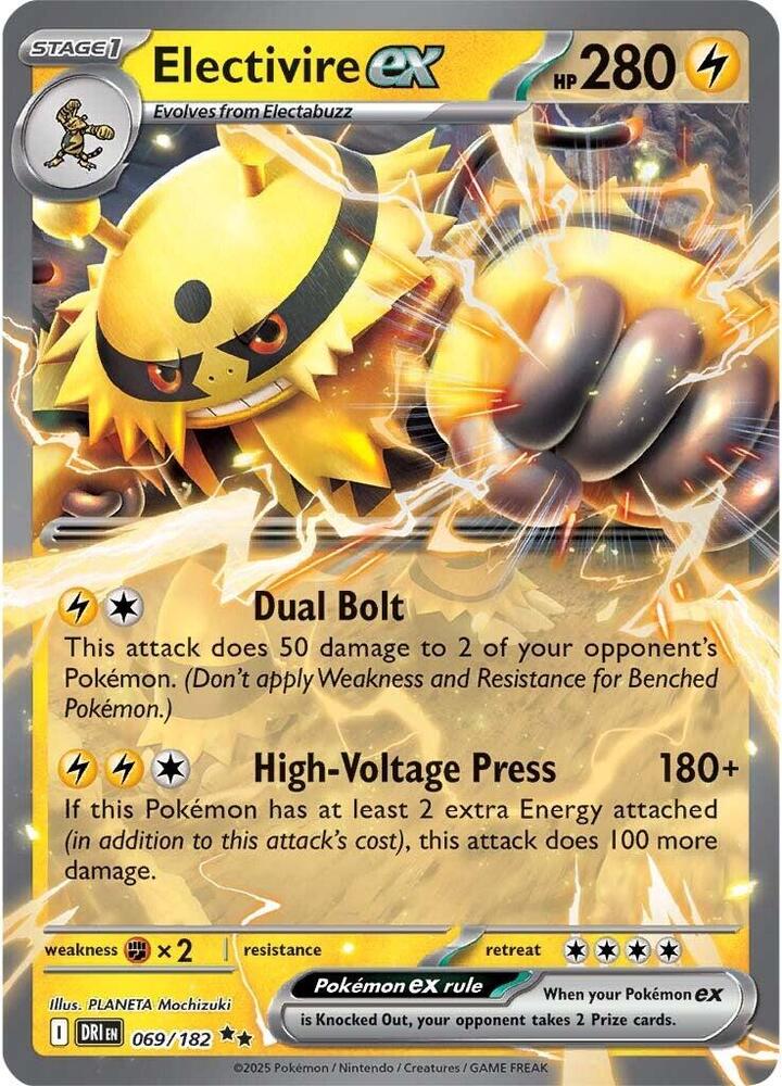 Electivire ex 069/182 (SV10: Destined Rivals) - Holofoil