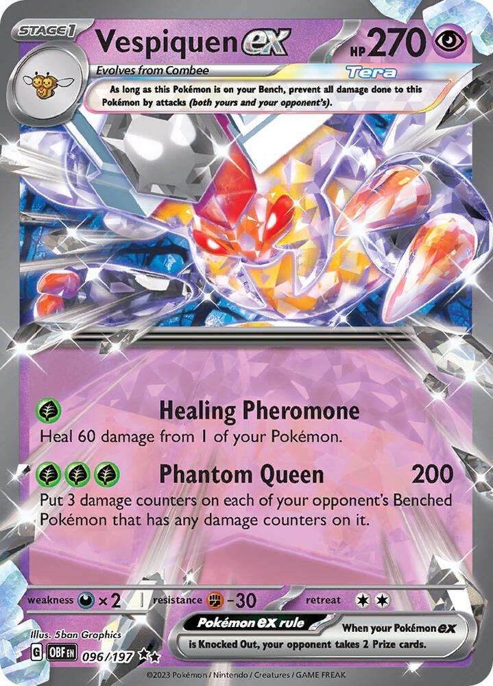 Vespiquen ex 096/197 (SV03: Obsidian Flames) - Holofoil