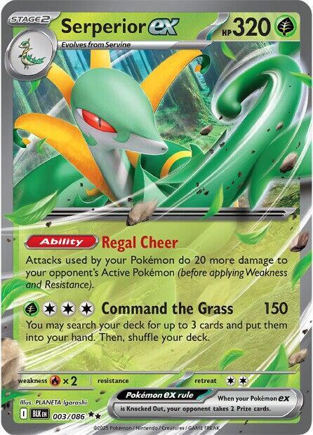 Serperior ex 003/086 (SV: Black Bolt) - Holofoil