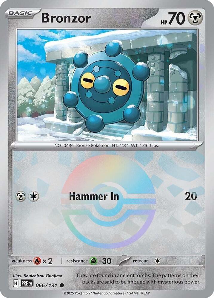 Bronzor 066/131 (SV: Prismatic Evolutions) - Poke Ball Holofoil