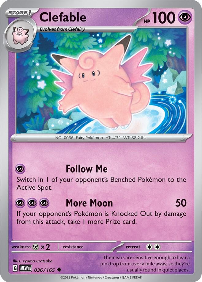 Clefable 036/165 (SV: Scarlet & Violet 151)