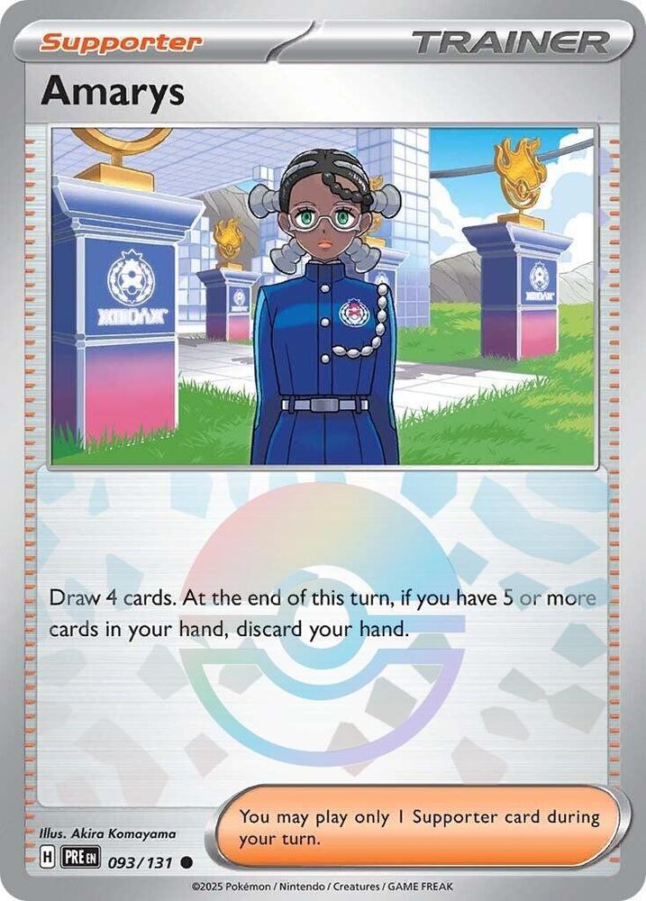 Amarys 093/131 (SV: Prismatic Evolutions) - Poke Ball Holofoil