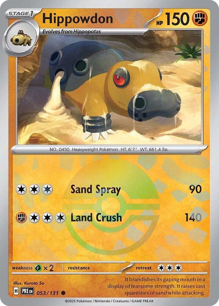 Hippowdon 053/131 (SV: Prismatic Evolutions) - Poke Ball Holofoil