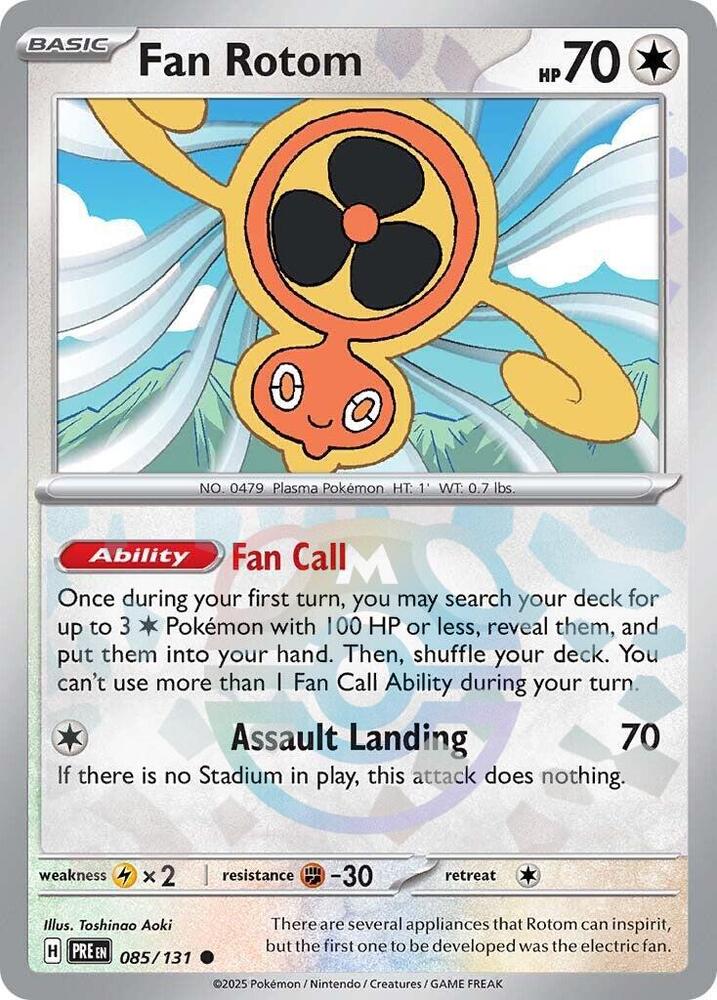 Fan Rotom 085/131 (SV: Prismatic Evolutions) - Master Ball Holofoil
