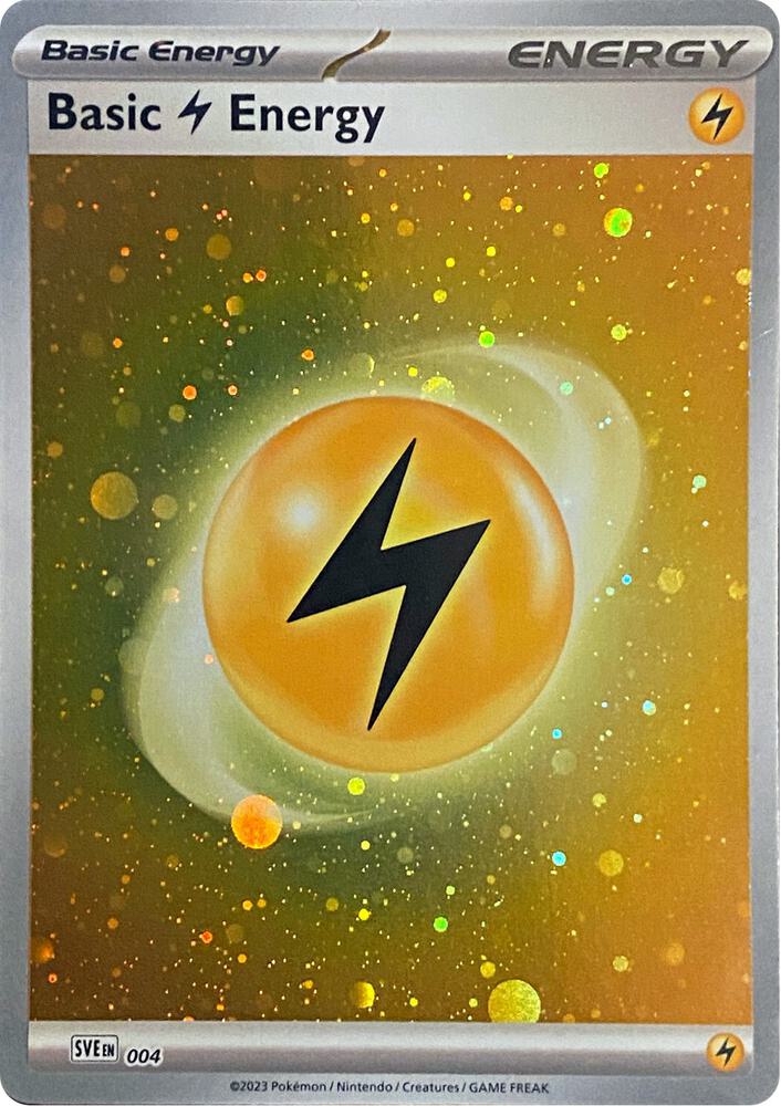 Basic Lightning Energy 004 (SVE: Scarlet & Violet Energies) - Cosmo Holofoil