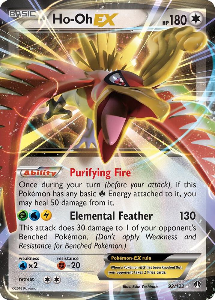 Ho-Oh EX 92/122 (XY - BREAKpoint) - Holofoil
