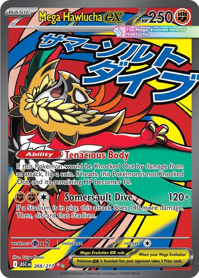Mega Hawlucha ex 268 217 268/217 (ME: Ascended Heroes) - Holofoil