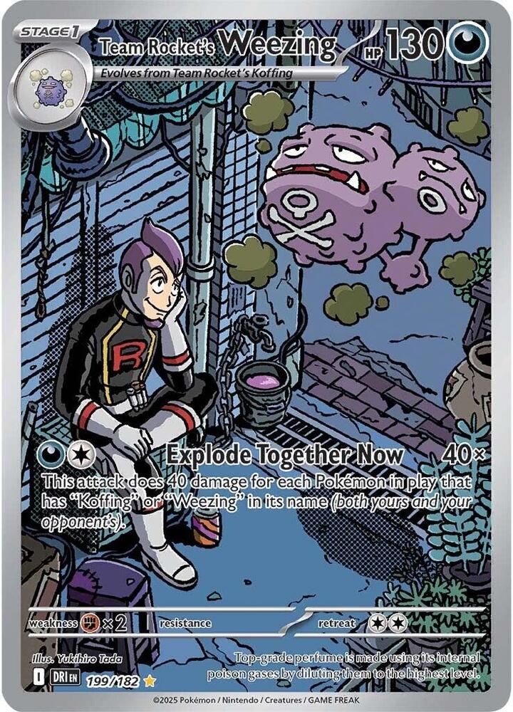 Team Rocket's Weezing 199/182 (SV10: Destined Rivals) - Holofoil