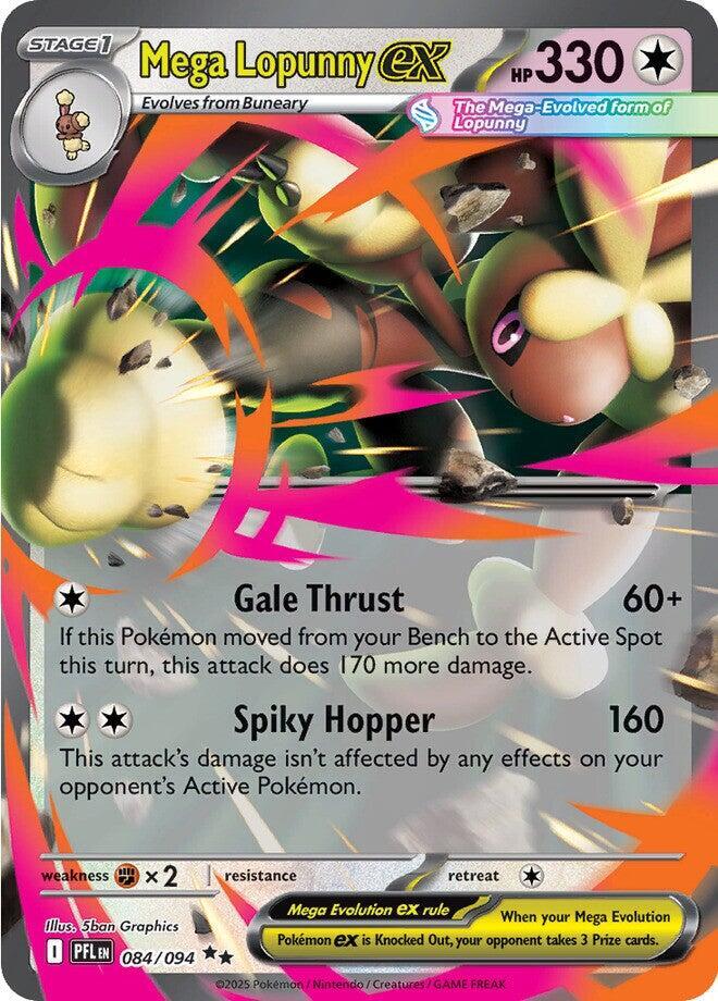 Mega Lopunny ex 084 094 084/094 (ME02: Phantasmal Flames) - Holofoil