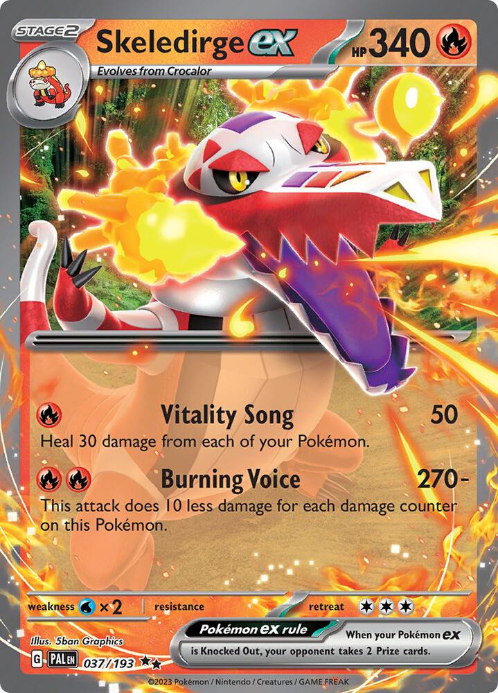 Skeledirge ex 037/193 (SV02: Paldea Evolved) - Holofoil