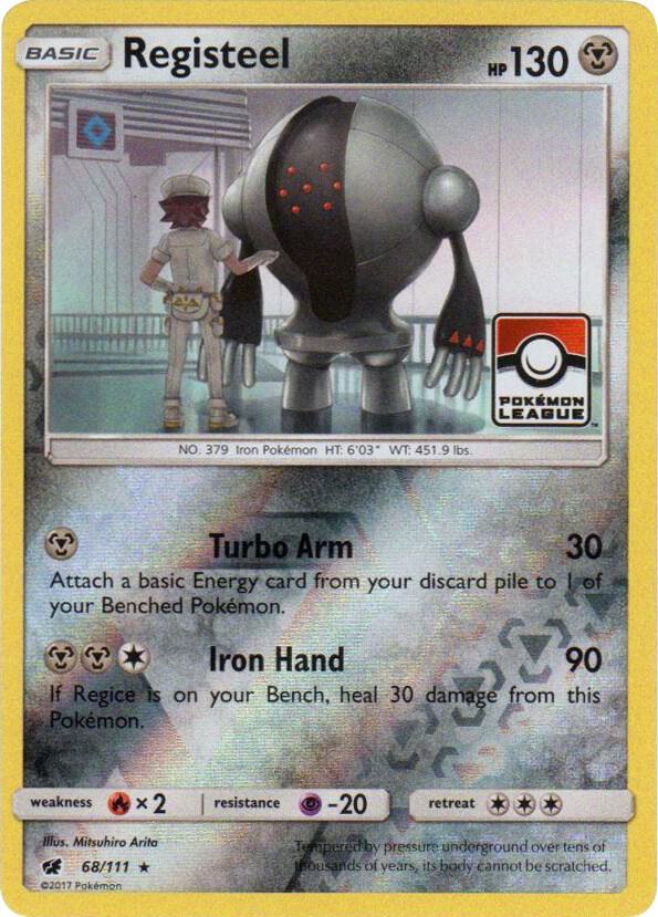 Registeel Pokemon League 068/111 (League & Championship Cards) - Reverse Holofoil