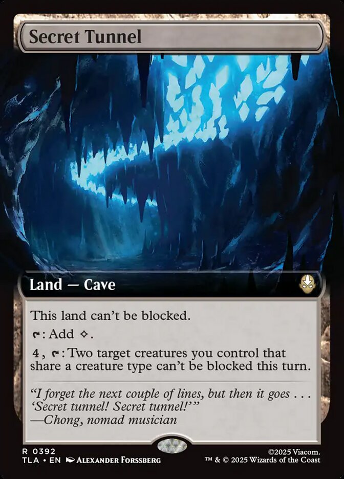 Secret Tunnel 392/286 (Avatar: The Last Airbender) - Extended Art Foil