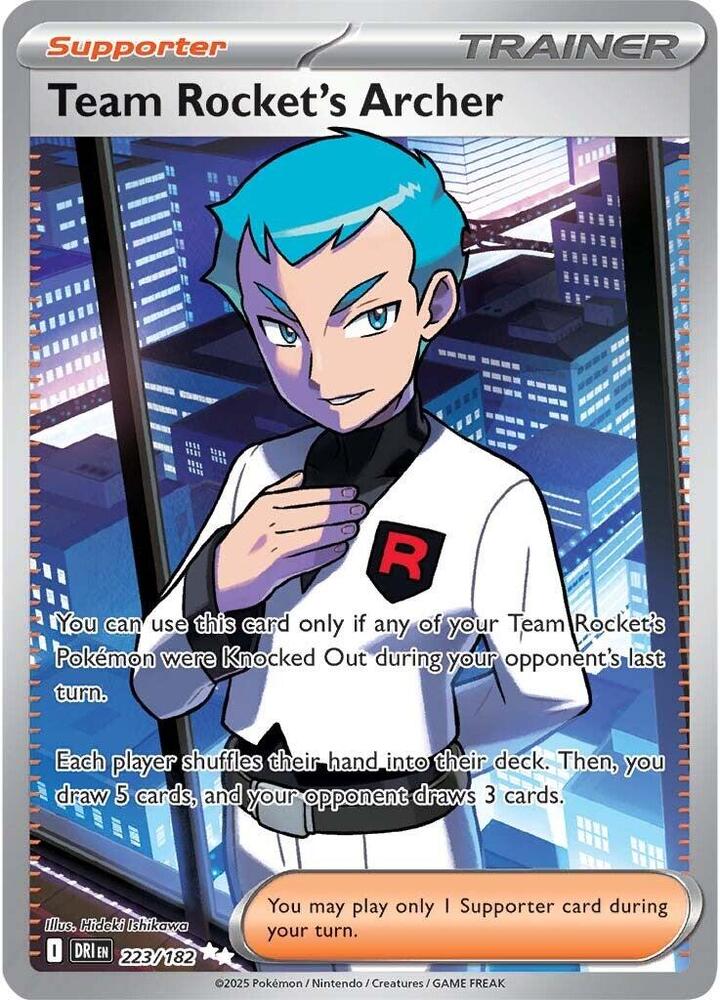 Team Rocket's Archer 223/182 (SV10: Destined Rivals) - Holofoil