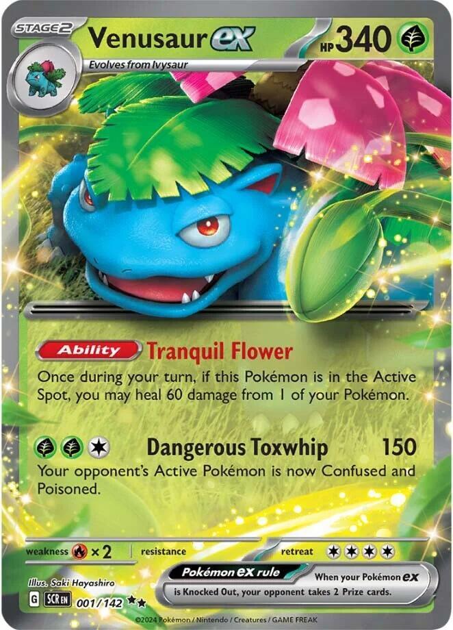 Venusaur ex 001/142 (SV07: Stellar Crown) - Holofoil