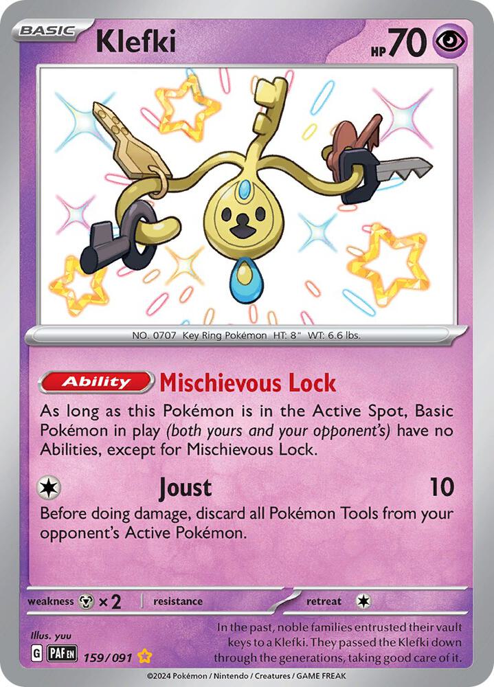 Klefki 159/091 (SV: Paldean Fates) - Holofoil