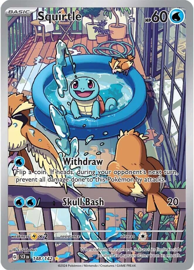 Squirtle 148/142 (SV07: Stellar Crown) - Holofoil
