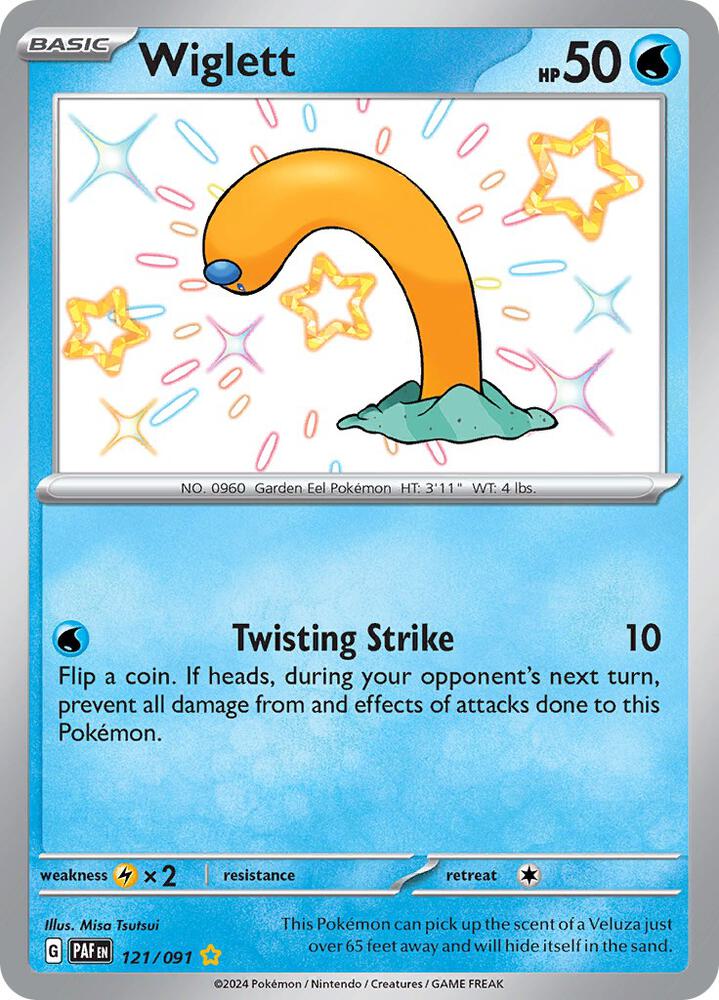 Wiglett 121/091 (SV: Paldean Fates) - Holofoil