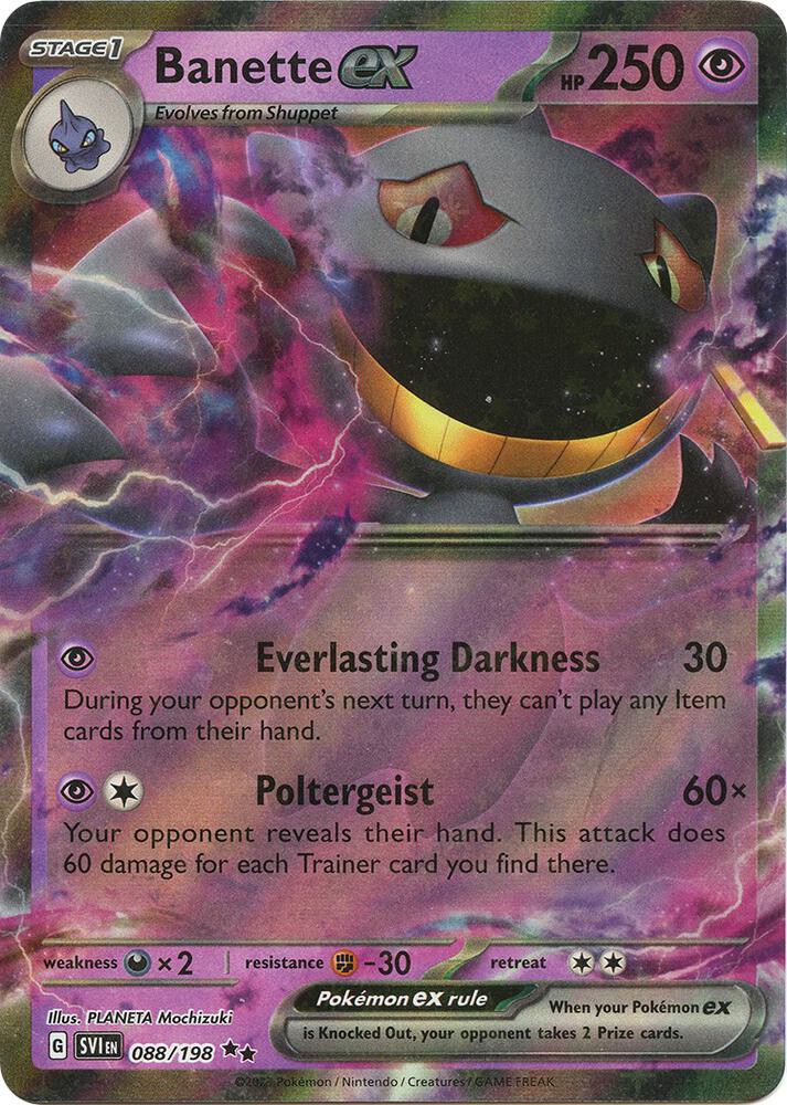 Banette ex 088/198 (SV01: Scarlet & Violet Base Set) - Holofoil