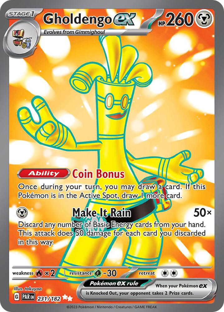 Gholdengo ex 231/182 (SV04: Paradox Rift) - Holofoil