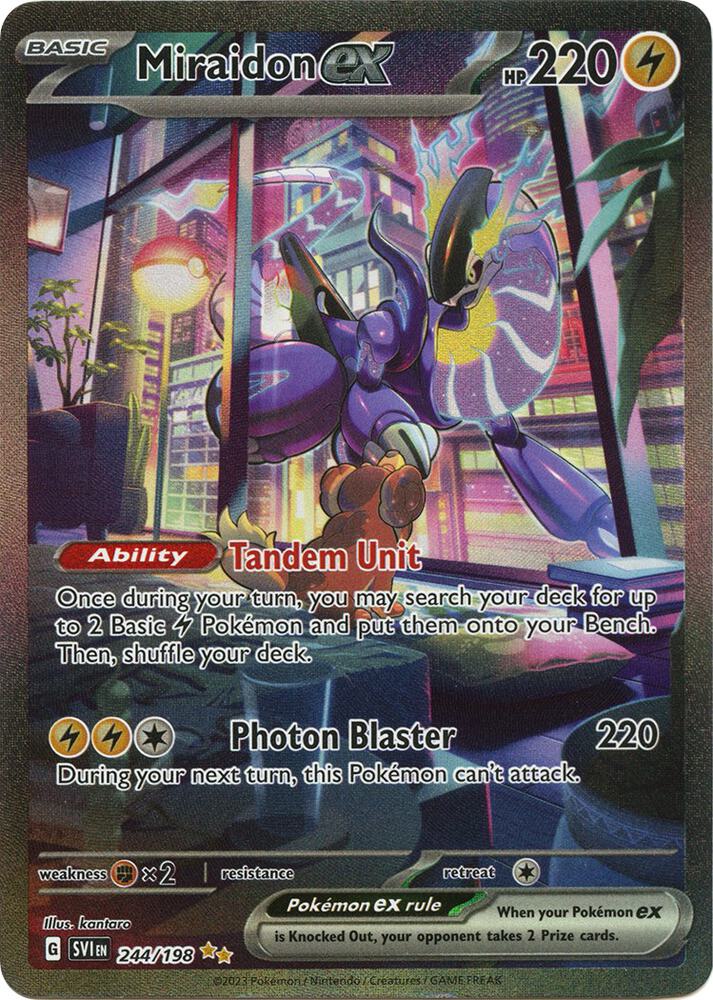 Miraidon ex 244/198 (SV01: Scarlet & Violet Base Set) - Holofoil