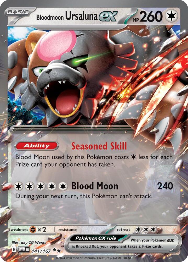 Bloodmoon Ursaluna ex 141/167 (SV06: Twilight Masquerade) - Holofoil