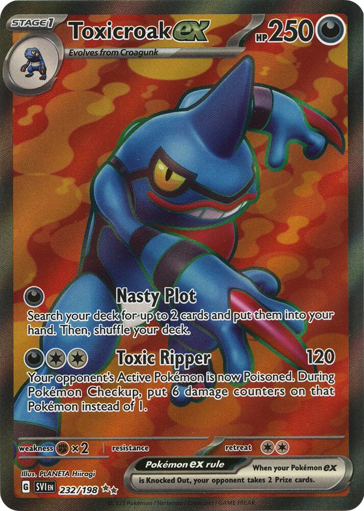 Toxicroak ex 232/198 (SV01: Scarlet & Violet Base Set) - Holofoil