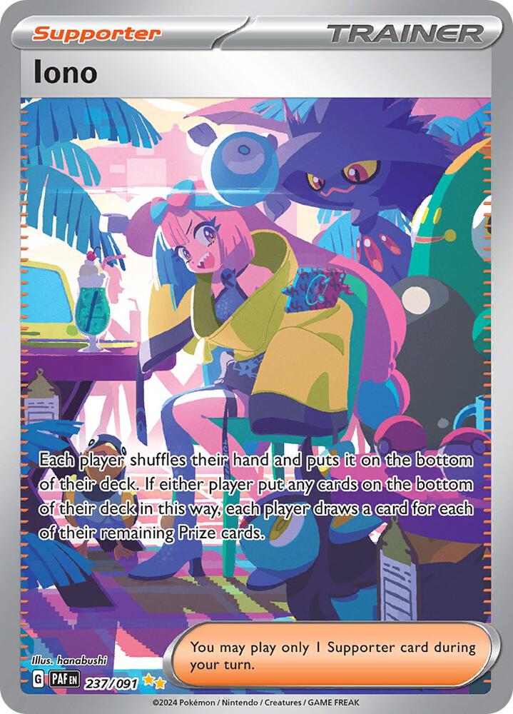 Iono 237 091 237/091 (SV: Paldean Fates) - Holofoil