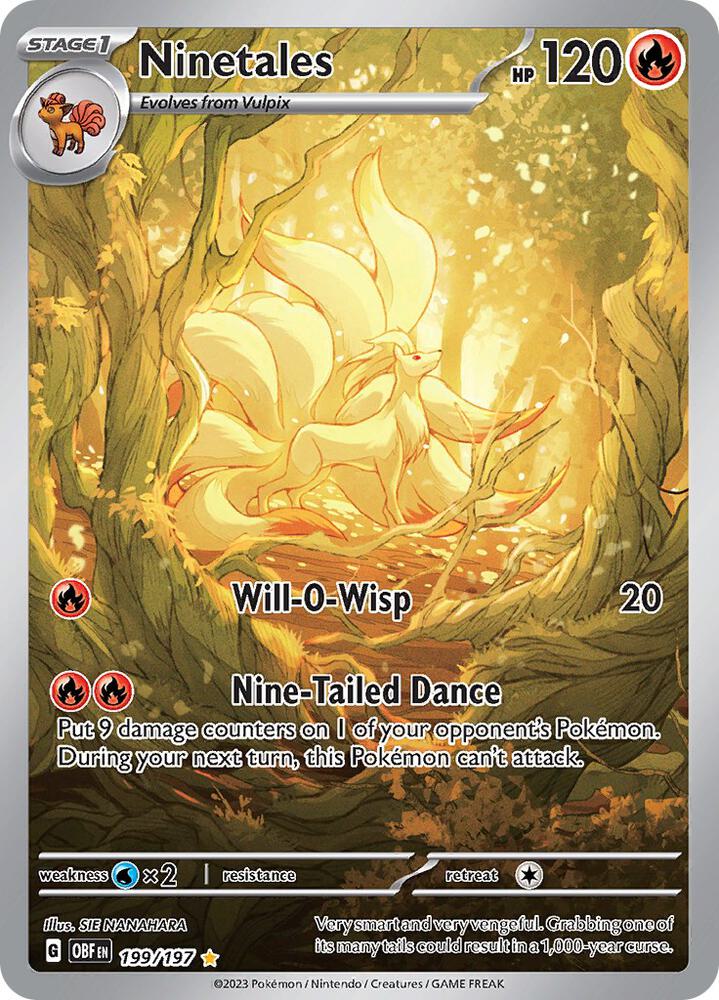 Ninetales 199/197 (SV03: Obsidian Flames) - Holofoil