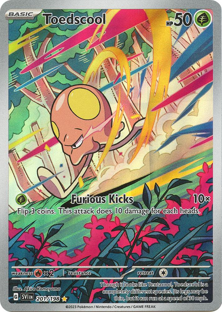 Toedscool 201/198 (SV01: Scarlet & Violet Base Set) - Holofoil