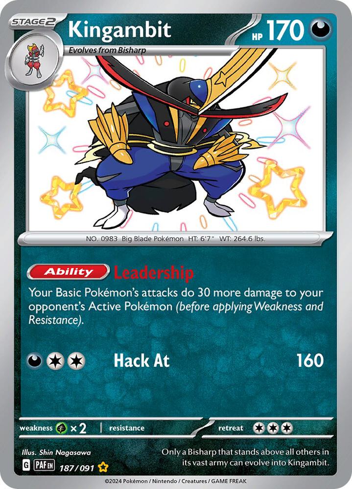 Kingambit 187/091 (SV: Paldean Fates) - Holofoil
