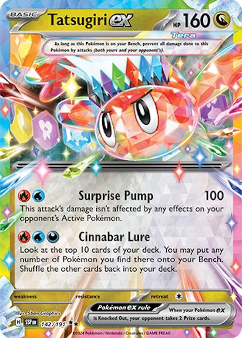 Tatsugiri ex 142/191 (SV08: Surging Sparks) - Holofoil