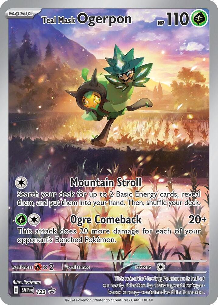 Teal Mask Ogerpon 123 (SV: Scarlet & Violet Promo Cards) - Holofoil