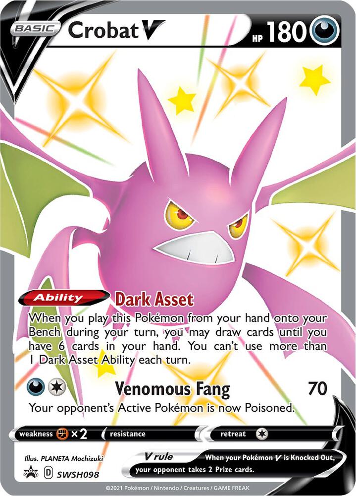 Crobat V SWSH098 (SWSH: Sword & Shield Promo Cards) - Holofoil