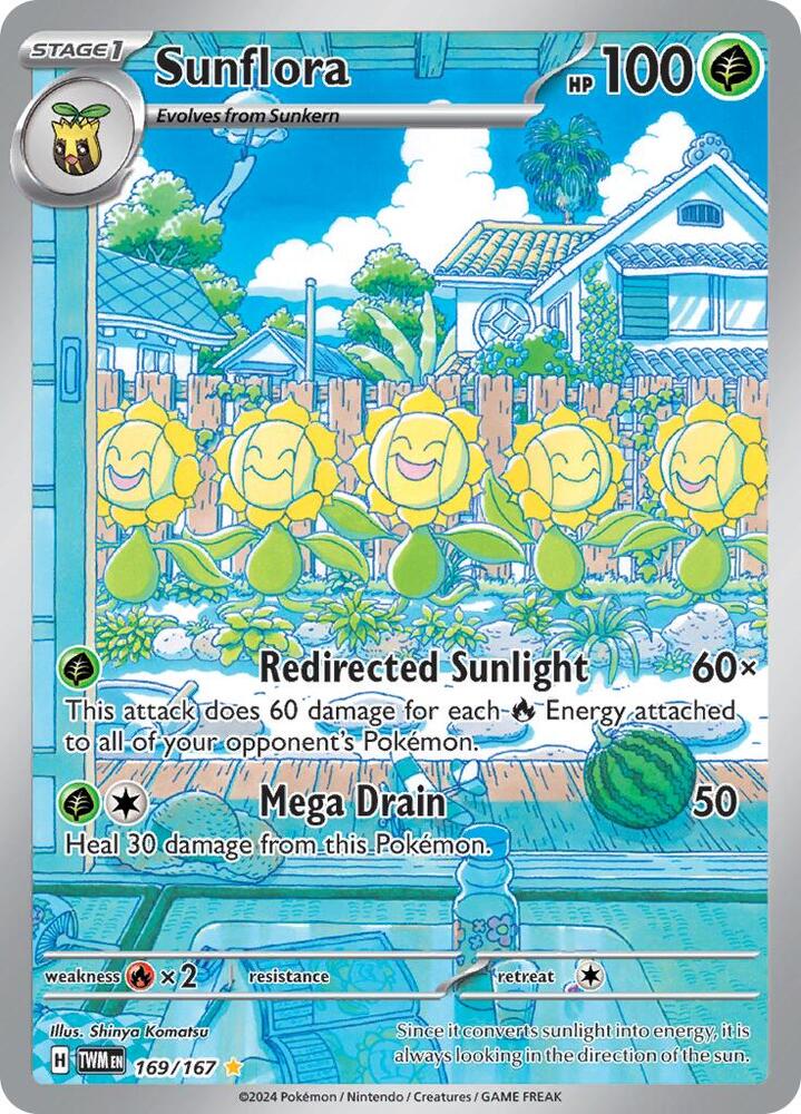 Sunflora 169/167 (SV06: Twilight Masquerade) - Holofoil