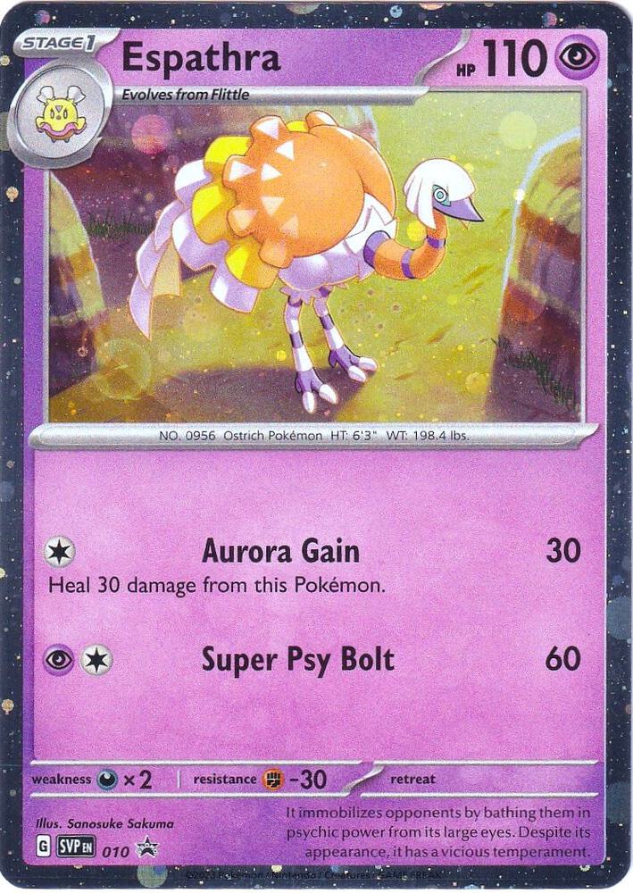 Espathra 010 (SV: Scarlet & Violet Promo Cards) - Cosmo Holofoil