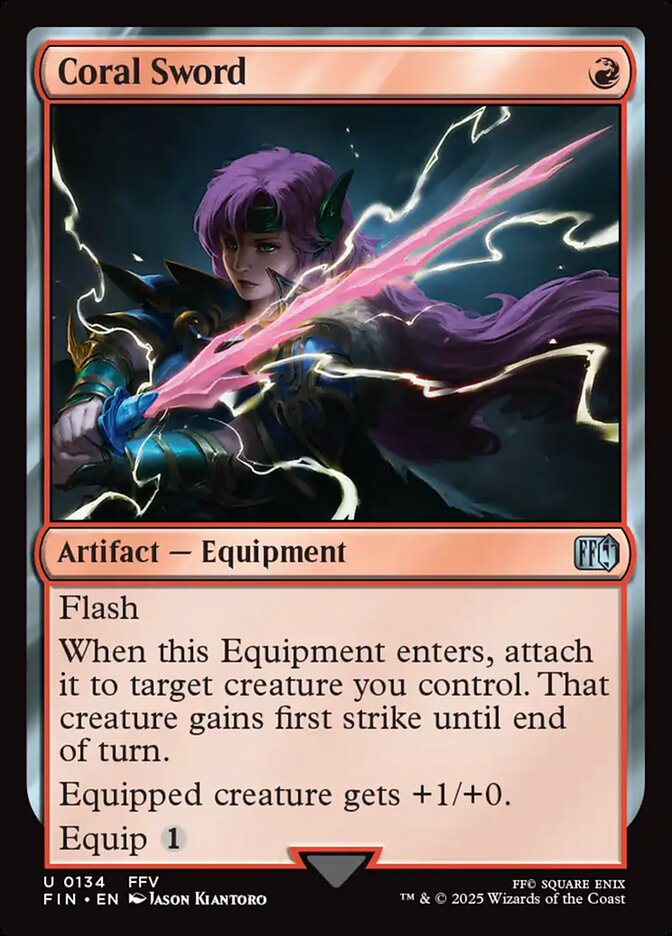 Coral Sword 134/309 (FINAL FANTASY) - Foil