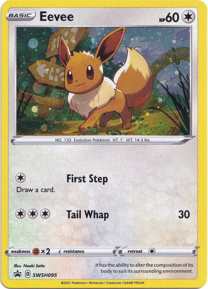 Eevee SWSH095 (SWSH: Sword & Shield Promo Cards) - Holofoil