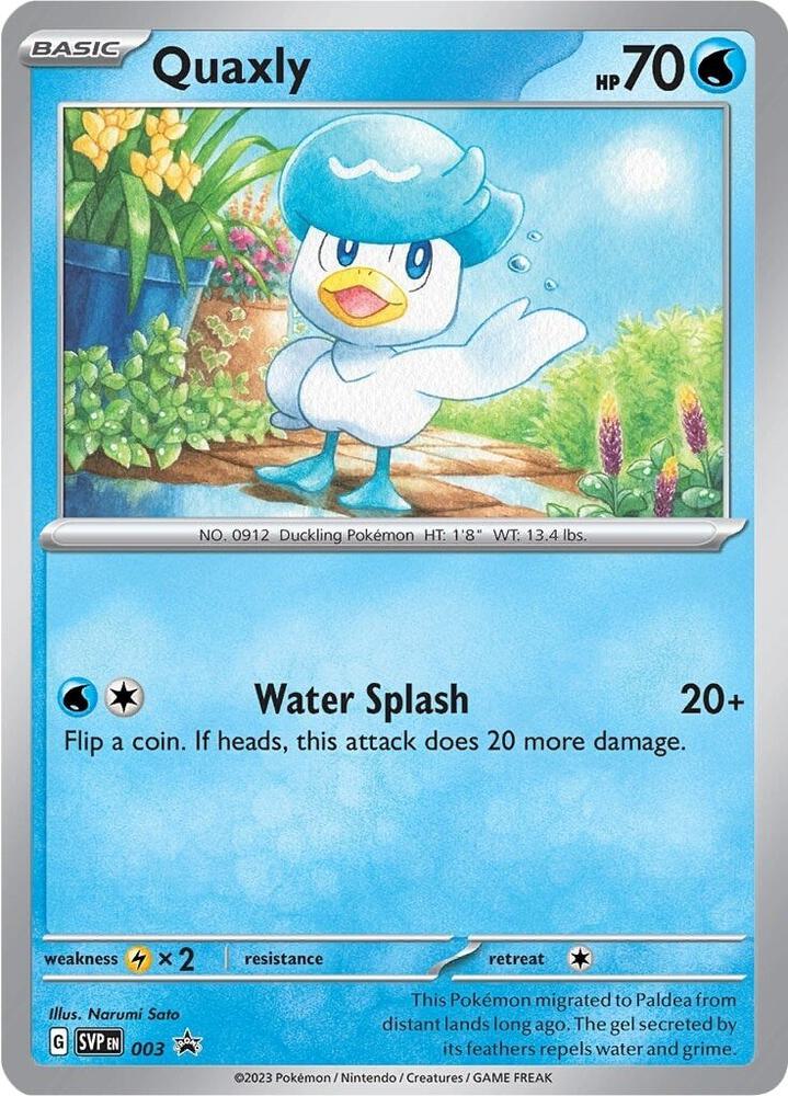 Quaxly 003 (SV: Scarlet & Violet Promo Cards) - Holofoil